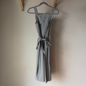 MADEWELL - midi apron dress - Stripe - Coastal